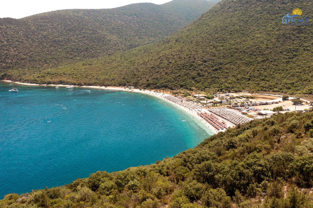 spiaggia di antisamos cefalonia grecia